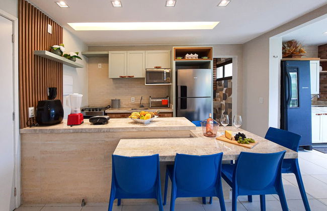 VG Sun Pé na Areia Luxuoso Térreo Gourmet 8 pessoas By DM Apartments - Foto 17