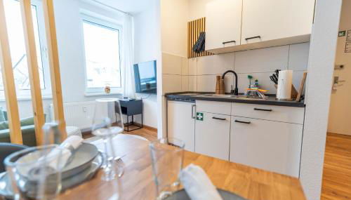 RR - Chic Apartment 33qm - Parking - Washer - Foto 3, stove