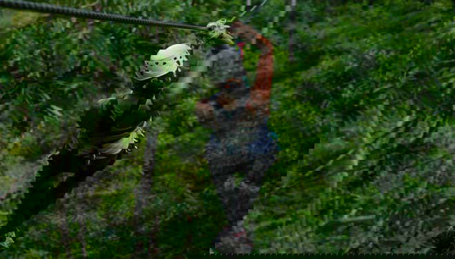 Você vai descer por paisagens exuberantes