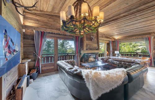 SOMPTUEUX CHALET BARON MEGEVE VUE.Jaccuzi.4 mn a pied au centre - Foto 8