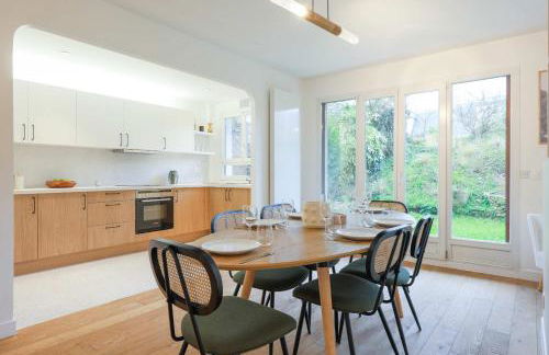 Garden Suite Suresnes 5 persons 2 BR near La Defense - Foto 1