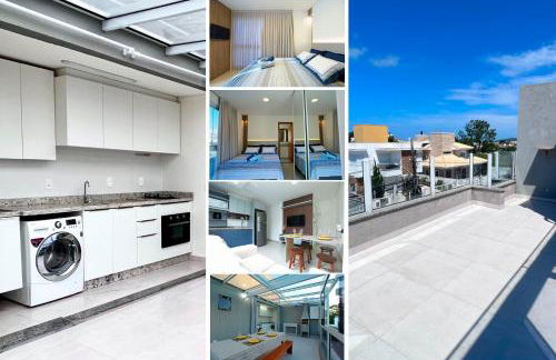 Cobertura Duplex no Campeche Florianópolis, 2 quartos com ar-condicionado, 3 banheiros, WiFi 1Gb, Cozinha completa, Estacionamento, Amplo terraço coberto com churrasqueira - Foto 33