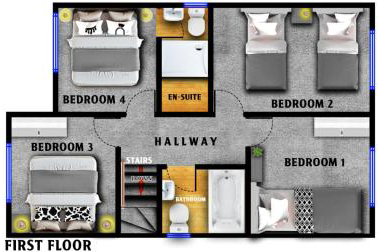 Modern 4BR House in the Centre Spacious & Ideal for Families and Contractors - Foto 38