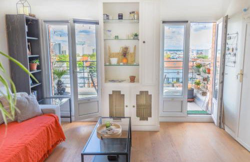 Studio calme et agreable avec terrasse belle vue proche du metro Paris20 - Foto 1