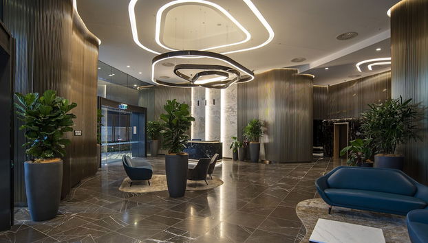 Zona de estar del vestíbulo