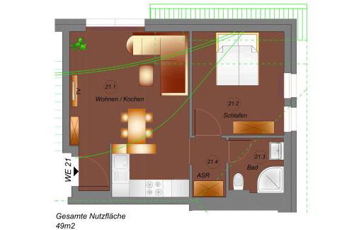 Traumhaftes Appartement mit Privatstrand - Odins Blick Wohnung 21 - ruhige Gartenanlage, Sauna - Foto 31