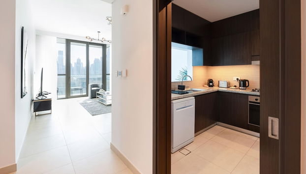 Downtown Escape Lush 2BR w Burj Khalifa View - Foto 5, Habitación