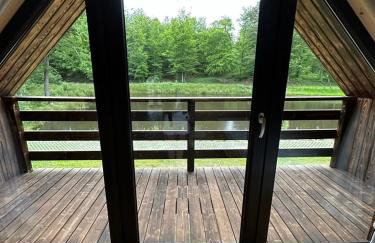 Przystanek Kistówko komfortowe domki z jacuzzi, staw wędkarski, kominek, las, przestrzeń - Foto 25