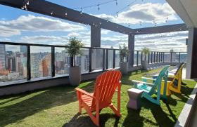 Studio perto Shopping Estação com Piscina interna aquecida, Academia e Terraço Lindo pôr do Sol - Foto 8