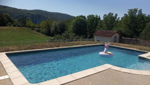 Gite st cirq Lapopie piscine vue imprenable - Foto 3