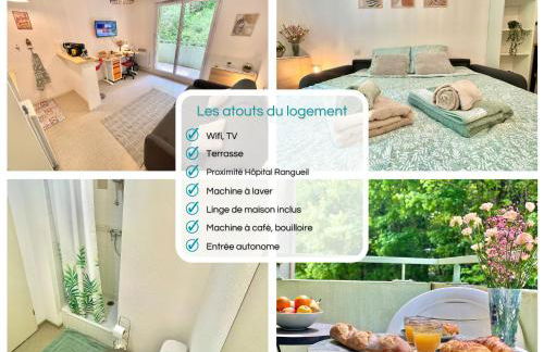 " Terrasse Téléo " Hôpital Rangueil - Pech David - Foto 2