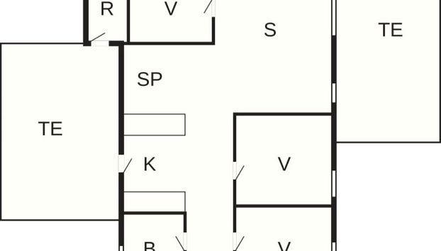 6 Person Holiday Home in Frederikshavn - Foto 2, Grundriss