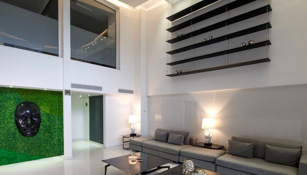 Zona de estar del vestíbulo