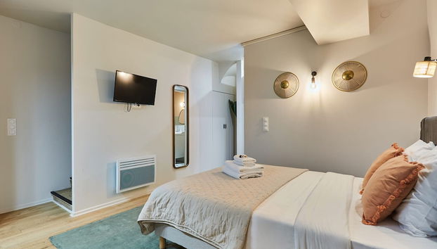 Charming Duplex 1 Bedroom Center of Paris - Foto 2, Habitación