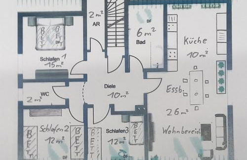 FeWo Taube in Schammels dorf am Brauereienweg Platz für 7 Personen - Foto 8