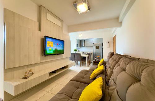 Apto em Barra Velha 340m da PRAIA com SACADA com CHURRASQUEIRA, AR CONDICIONADO WI-FI, PISCINA, PORTARIA 24h, ACADEMIA MINI MERCADO e vaga de GARAGEM - Photo 19