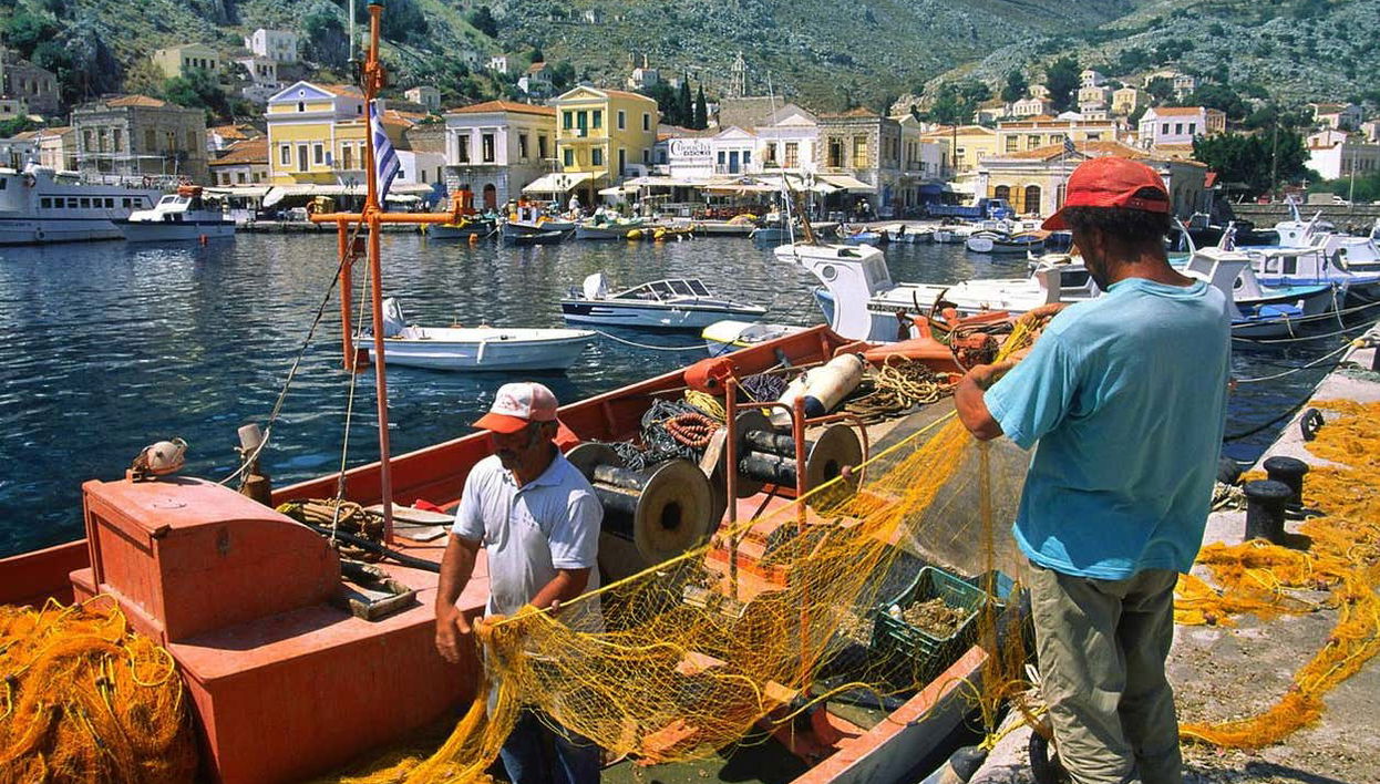 Fishermen on Symi