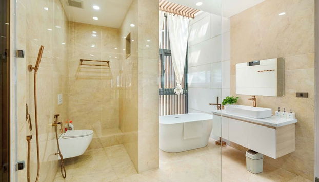 One River Pool Villas Da Nang - Foto 3, Baño
