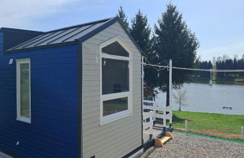 Mazurski Domek Papy Smerfa plaża pomost jezioro prywatny staw gospodarstwo pasieka - Foto 3