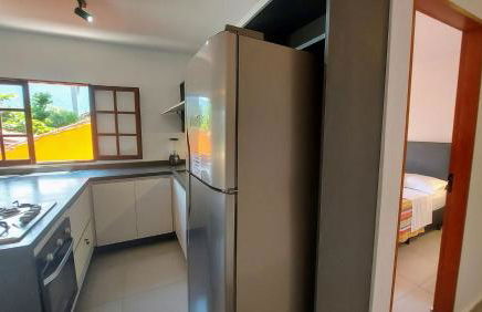 Algodão - Novo Flat com Piscina, 50mts da praia, churrasqueira privativa, ar con, wi-fi, netflix, garagem - Foto 5