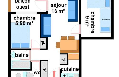 Appartement à Lanslebourg, 7 pers, près des pistes - FR-1-508-98 - Foto 2