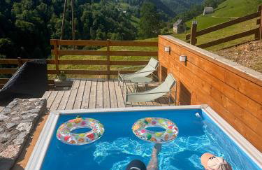 Le René-Sens, chalet 5p avec bain nordique, piscine et vue Pyrénées - Foto 14