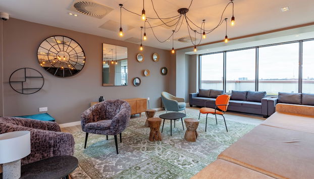 Zona de estar del vestíbulo