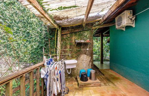 Casa dos Pássaros na areia a 20m da Praia da Baleia com 3 suítes e 1 dorm com ar condicionado, wifi, smart tv, cozinha completa e churrasqueira - Foto 75