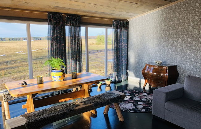 Liljekonvalj Cottage Overlooking the River Sauna - Foto 14