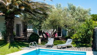 Villa entre Mer et Cévennes - Foto 2, Garden, sunbed