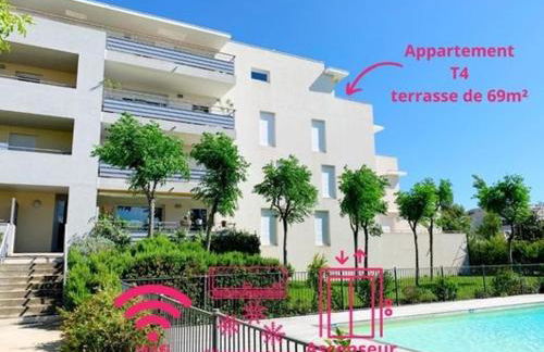 Superbe 4 pièces avec terrasse, clim, piscine et parking à Sète - FR-1-338-493 - Foto 1