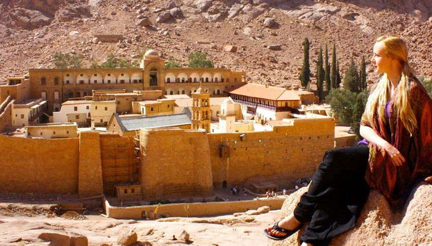 Admirando el Monasterio de Santa Catalina