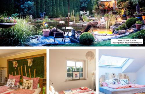 Glückliche Kuh-Villa - Achtsamer Rückzugsort mit Traumgarten, Schwimmteich & Raum zum Sein bis 18 Personen - Allgäu - Foto 2