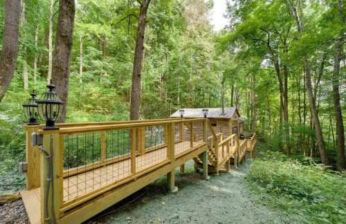 Hot Springs: 2 Cabins Waterfall & Mountain Views - Foto 17