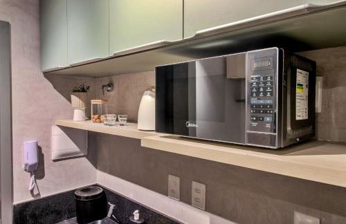 Viva hospedagens - Flat 009 beira mar com Varanda e piscina aquecida - Photo 15