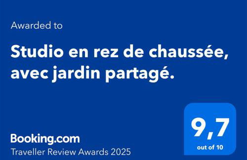 Studio en rez de chaussée, avec jardin partagé. - Foto 2