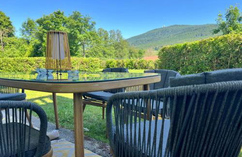 Bavaria Mountain Chalet DESIGN Ferienwohnung SKI Arber Osser Terrasse Sauna in Villa mit Bergblick bis 6 Pers - Foto 11