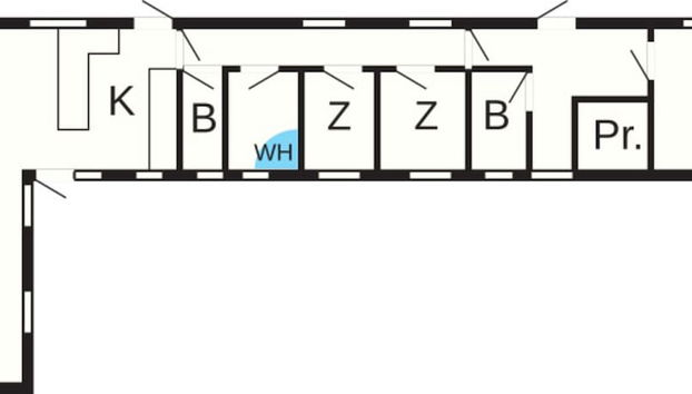 6 Person Holiday Home in Gorlev - Photo 3, Floor plan