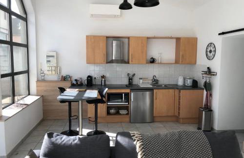 Loft 2 personnes Climatisé parking privé jardin - Foto 6