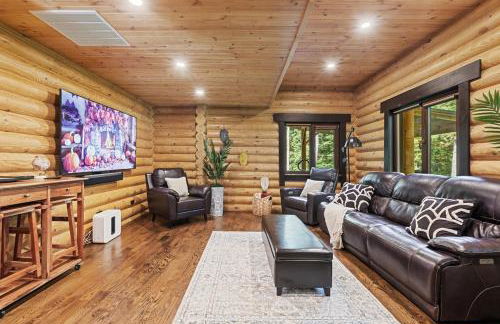 Log House Chalet, Volleyball field, Sauna, Hot Tub - Foto 6