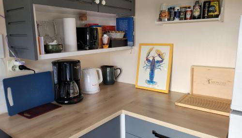 Tipoz'Immo - Maison Bleue accès à pied plage - spot surf - fibre inclus - linge inclus et lits faits - parking gratuit - proche des commerces et des attractions touristiques - Foto 5, stove, toaster