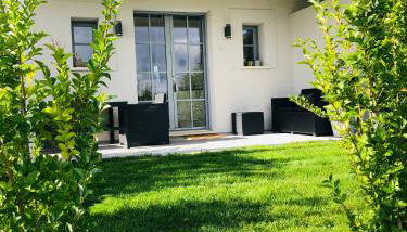 Bel Air Studios-Terrasse couverte-Jardinet-Vue Pont de Normandie-Parking privé - Foto 5