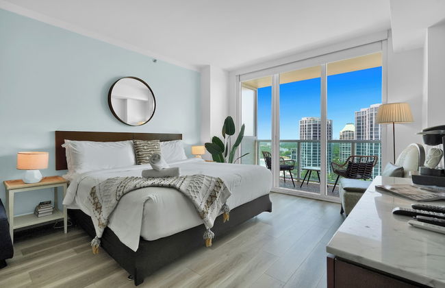 Beautiful Blue Gold Studio Ocean View - Foto 9