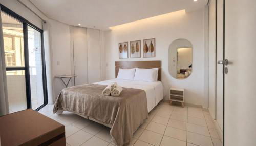 Flat em frente ao mar com piscina varanda e AC - Foto 2