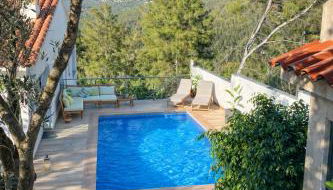 Villa privada para grupos grandes cerca de Sitges Piscina terrazas y naturaleza - Foto 1, Garden, sunbed, Garden view