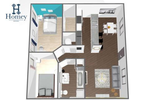 HOMEY PARIS - NEW / Free garage parking / Downtown Salt Lake City - Foto 3