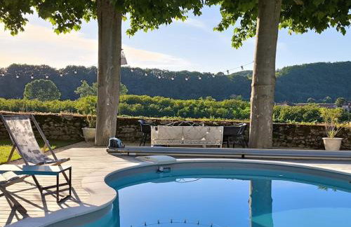 Séjour cosy avec piscine privée et vue panoramique - Foto 30