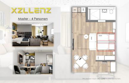 XZLLENZ Traum Studio-Apartment, Frei-Parken, U-Bahn, Küche - Foto 29