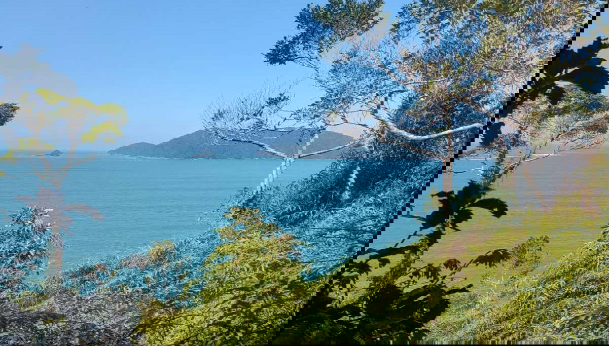 Vue panoramique des îles d'Ubatuba
