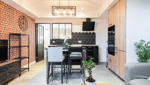 Loft Magnan - PARKING - idéal couples -BEACH -TRAM & Supermarkets - New & Confort-AC - Foto 5